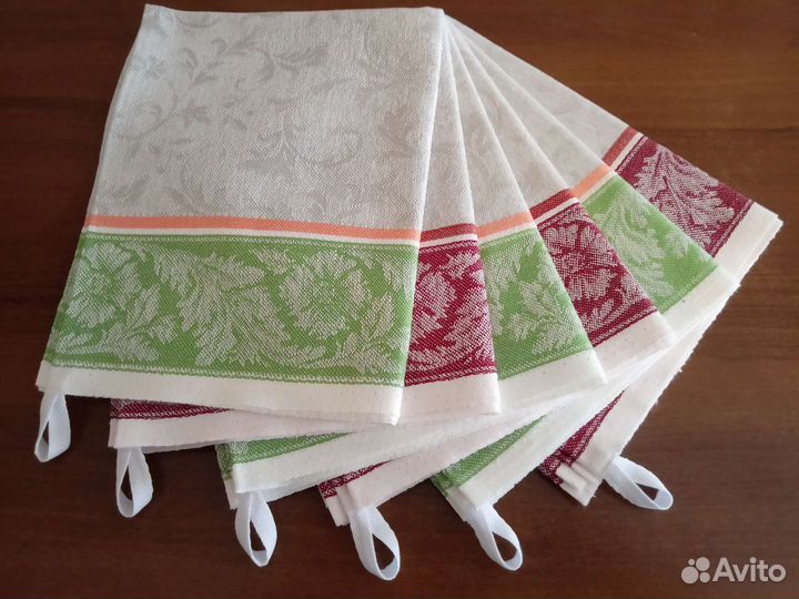 Комплект кухонных полотенец 50*80 полулен