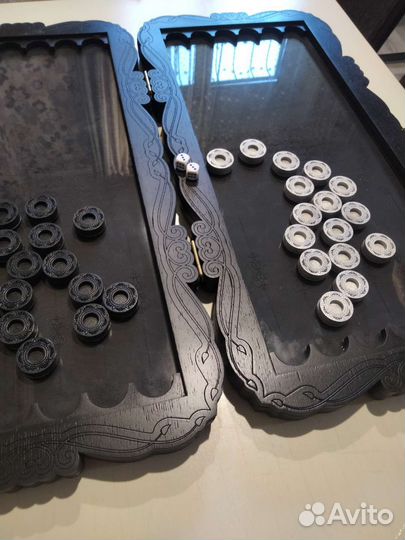 Нарды со стеклянным полем