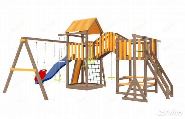 Игровая площадка для дачи Панда Фани Мостик