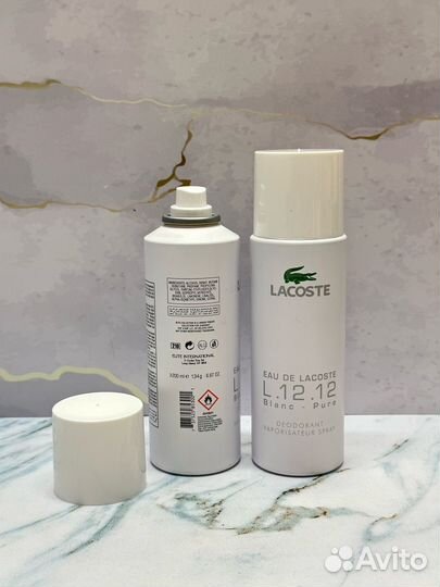 Lacoste l.12.12 blanc дезодорант