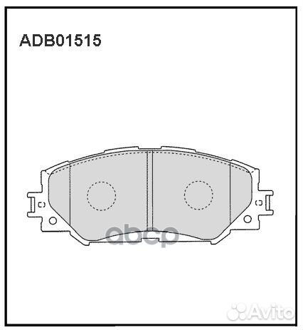 Колодки тормозные ADB01515 allied nippon