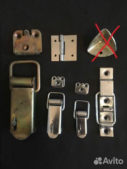 Фурнитура, замок-защелка, петли ограничительные