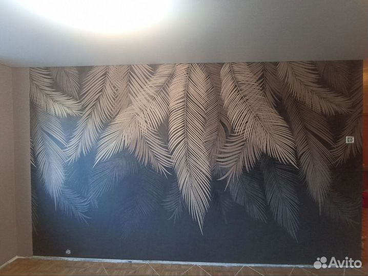 Поклейка обоев шпаклевка покраска