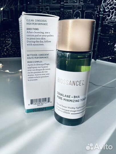 Biossance Тонер Squalane+BHA Pore-Minimizing