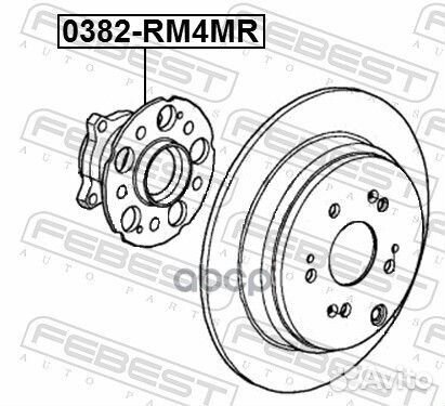 Ступица задняя 0382RM4MR Febest