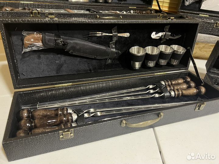 Набор шампуров подарочный