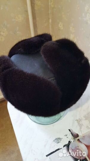 Норковая шапка мужская ушанка
