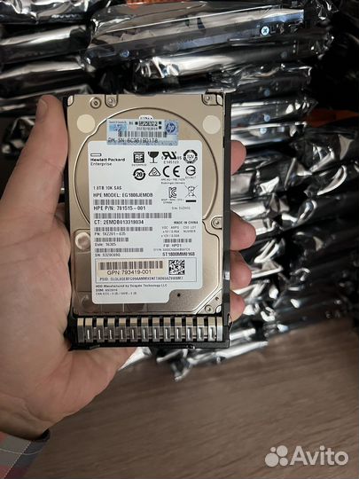 Жесткий диск sas hp 1,8tb 1,2tb сервера gen9 gen10