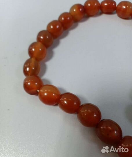 Бусы сердолик