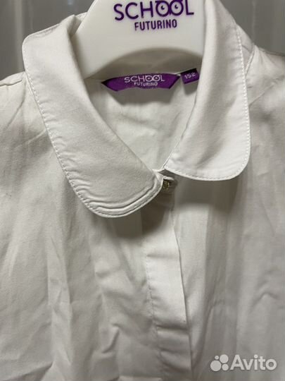 Рубашка белаядля школы 152