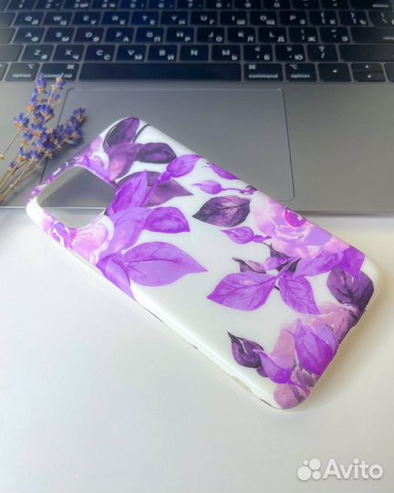 Чехол для iPhone 11Pro Max Glamour силикон Сиренев