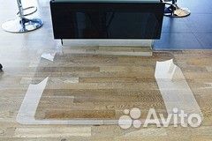 Коврик под кресло поликарбонат прозрачный 90*120см