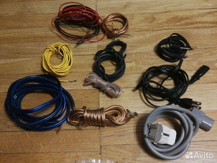 Кабели межблочные, акустические, сетевые,переходни