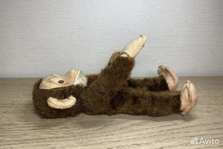 Игрушка обезьяна обезьянка мягкая Винтаж СССР гдр