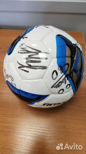 Мяч с автографами фк Зенит
