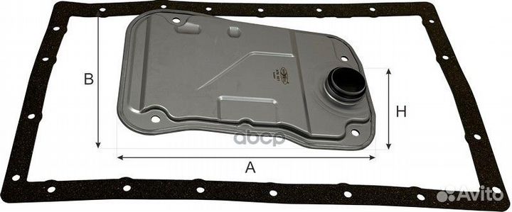 Фильтр АКПП с прокладкой поддона toyota land CR