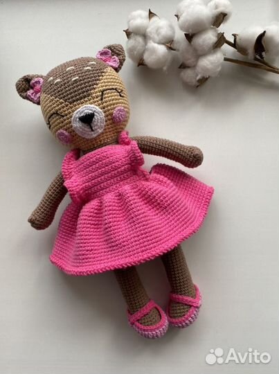 Олененок вязанный