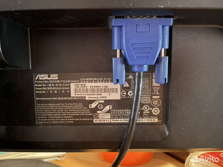 Монитор asus VW195D