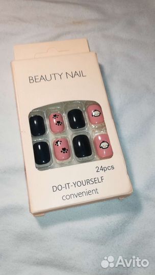 Накладные ногти с клеем