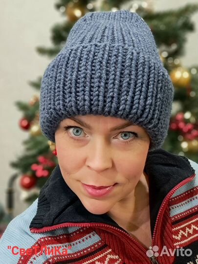 Шапка женская вязаная