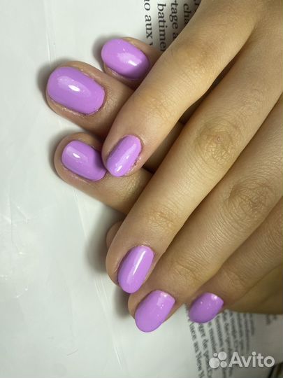 Покрытие ногтей гель лаком, маникюр педикюр