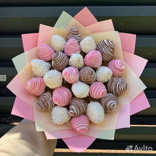 Букет из клубники в шоколаде