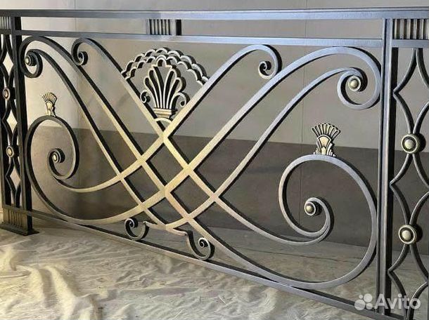 Перила кованые из нержавеющей стали
