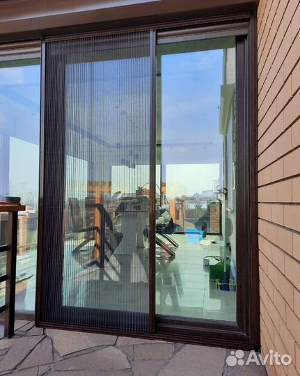 Москитные сетки плиссе на окна и двери