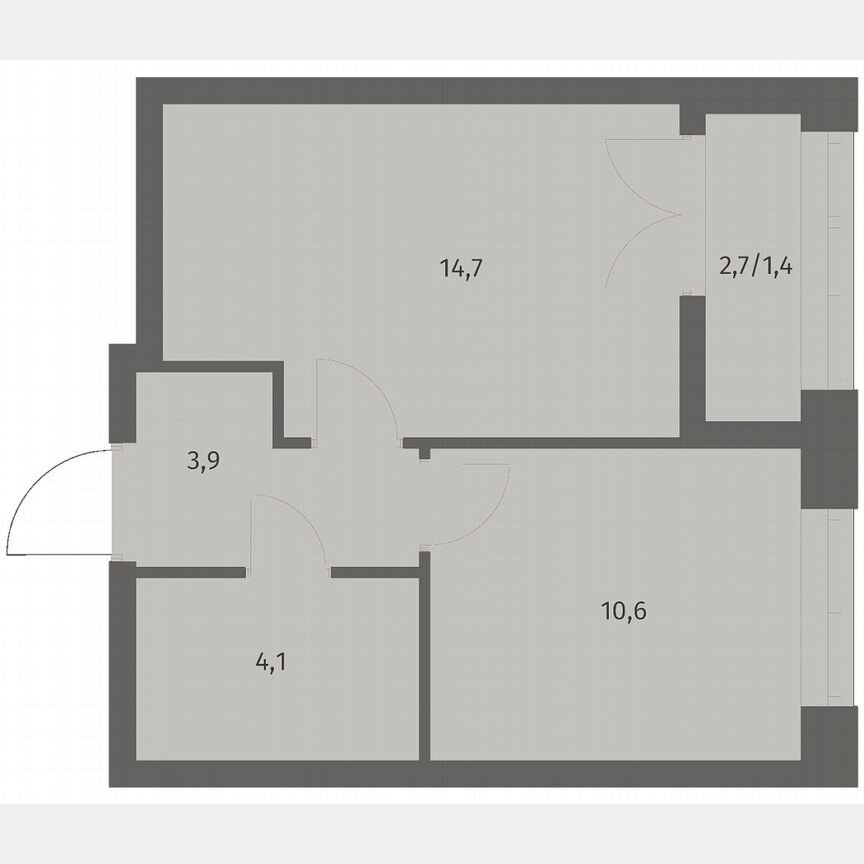 1-к. квартира, 34,7 м², 7/11 эт.