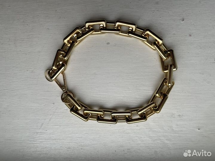 Золотая цепь бижутерия