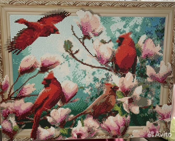 Готовая картина алмазная мозаика