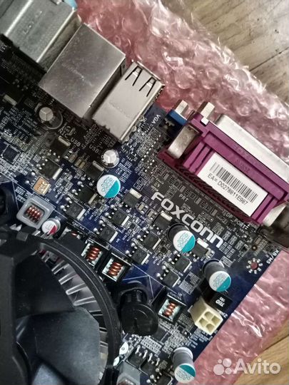 Плата Foxconn-Q57M (1156 сокет) + процессор