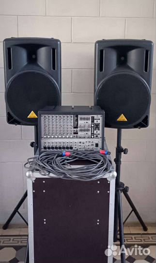 Активный пульт и колонки behringer