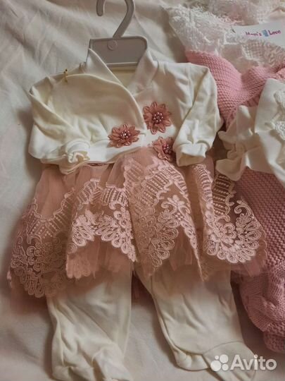 Конверт и платье на выписку 5 предметов