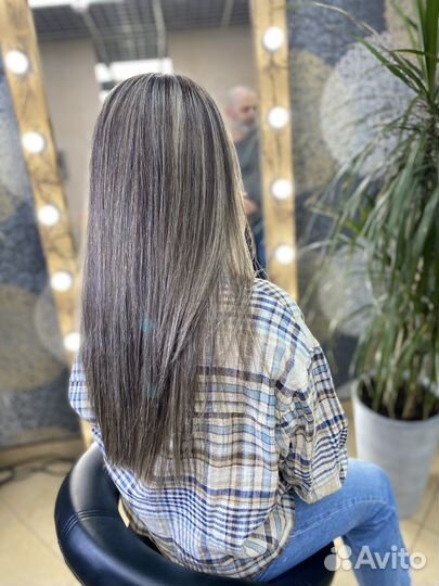 Окрашивание любой сложности, смывка, укладка