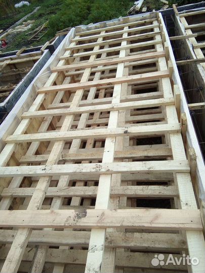 Бетонные работы отмостка