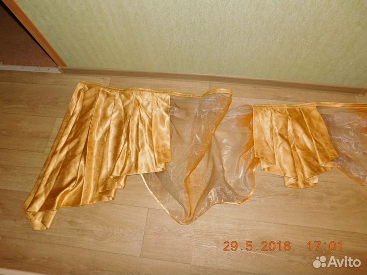 Новый ламбрикен + органза