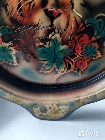 Поднос деревянный с росписью