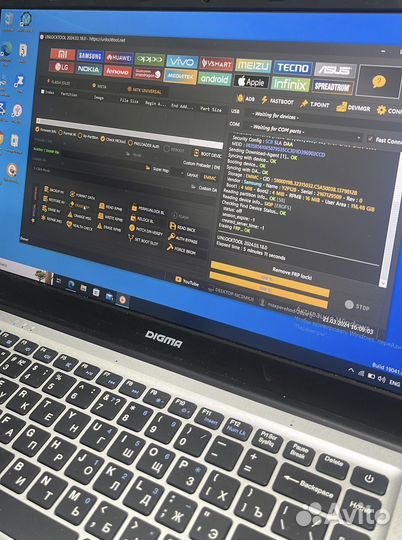 Разблокировка телефонов