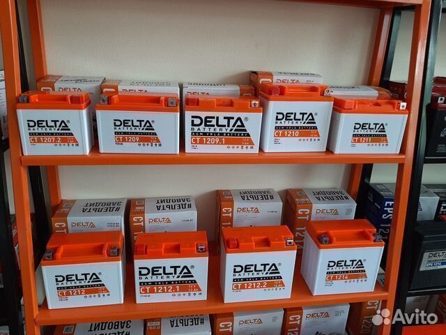 Мото Аккумулятор Delta CT 1207 (12 B, 7Ач)