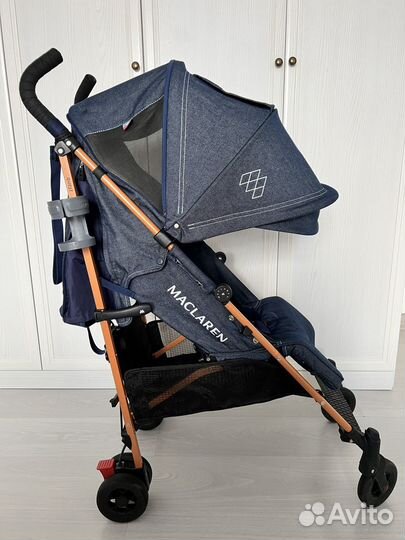Коляска трость maclaren quest denim