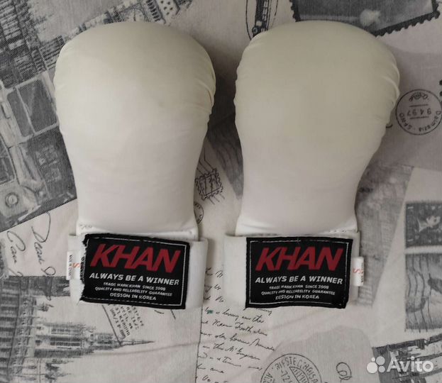 Перчатки для карате детские khan