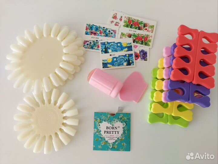 Типсы для гель-лака, стемпинг, наклейки