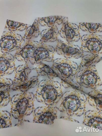 Ткань Шифон с принтом на отрез