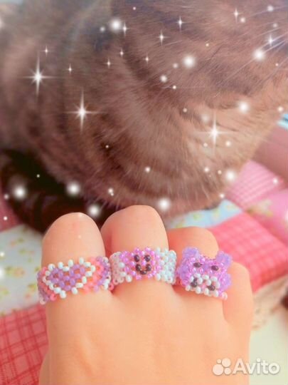 Кольцо из бисера