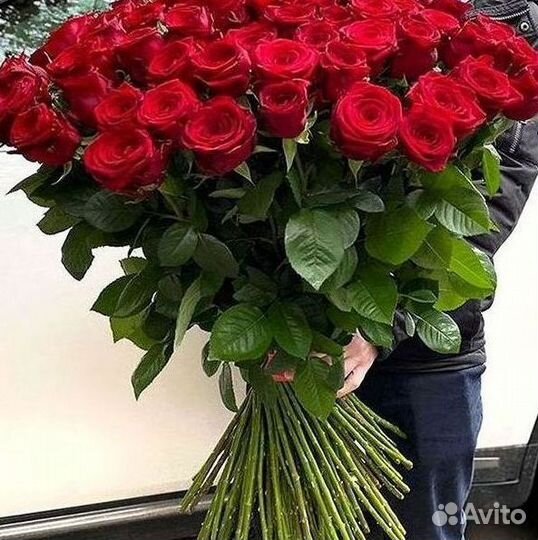 Высокие розы Доставка цветов