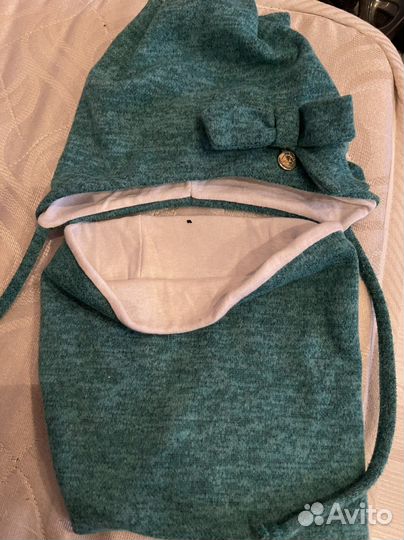 Комплект шапка+снуд для девочки 2-4 гола