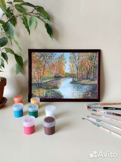 Картина Акварель 21*30 Золотая осень