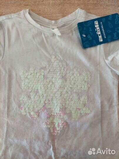 Футболка новая для девочки 116-122