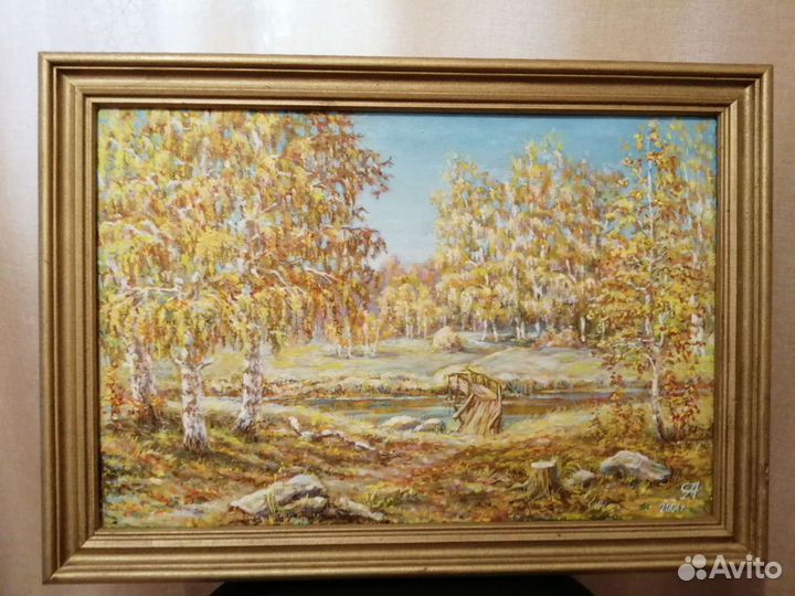 Картина маслом на холсте в раме. Скидка